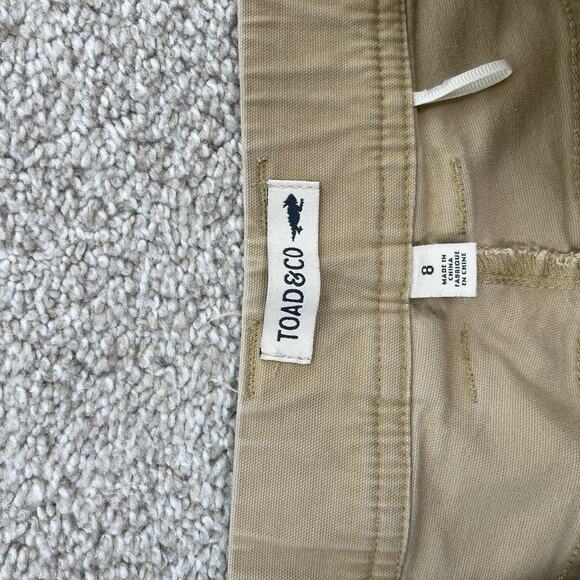 Toad Co Earthworks Ankle Pant Size 8 x 27" Inseam Organic Cotton Women 64-7 - Picture 4 of 10